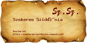 Szekeres Szidónia névjegykártya