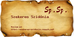Szekeres Szidónia névjegykártya